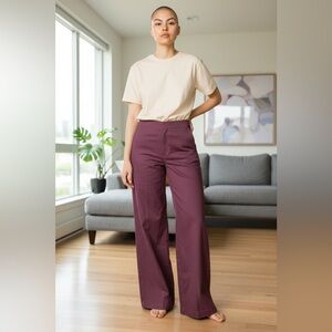Dickies wide leg pants women‎ 10 Burgundy skater